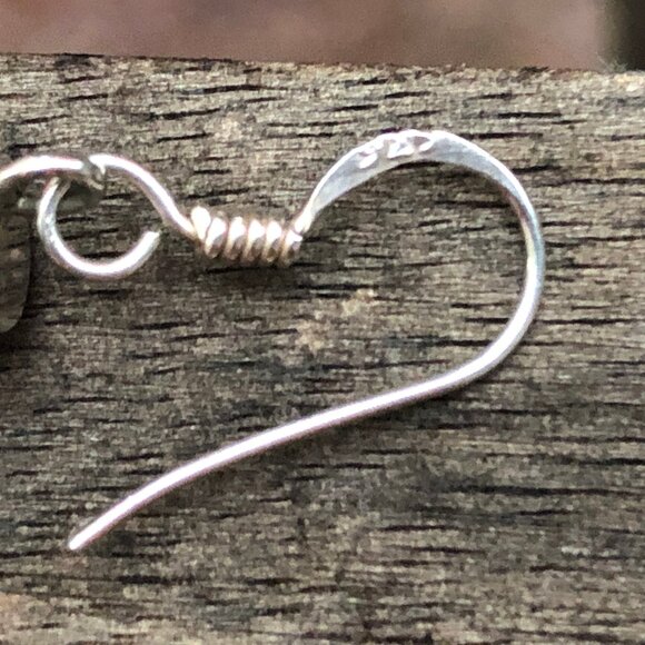 Silver dangle earrings - Picture 3 of 4